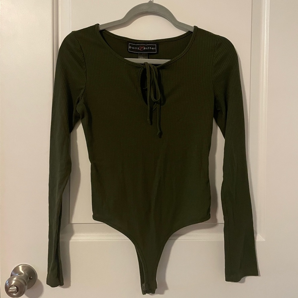 Long Sleeve Forest Green Bodysuit